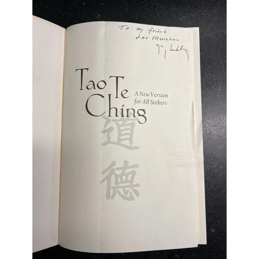 Tao Te Ching: A New Version for‎ All Seekers by Guy Leekley Signed By Author